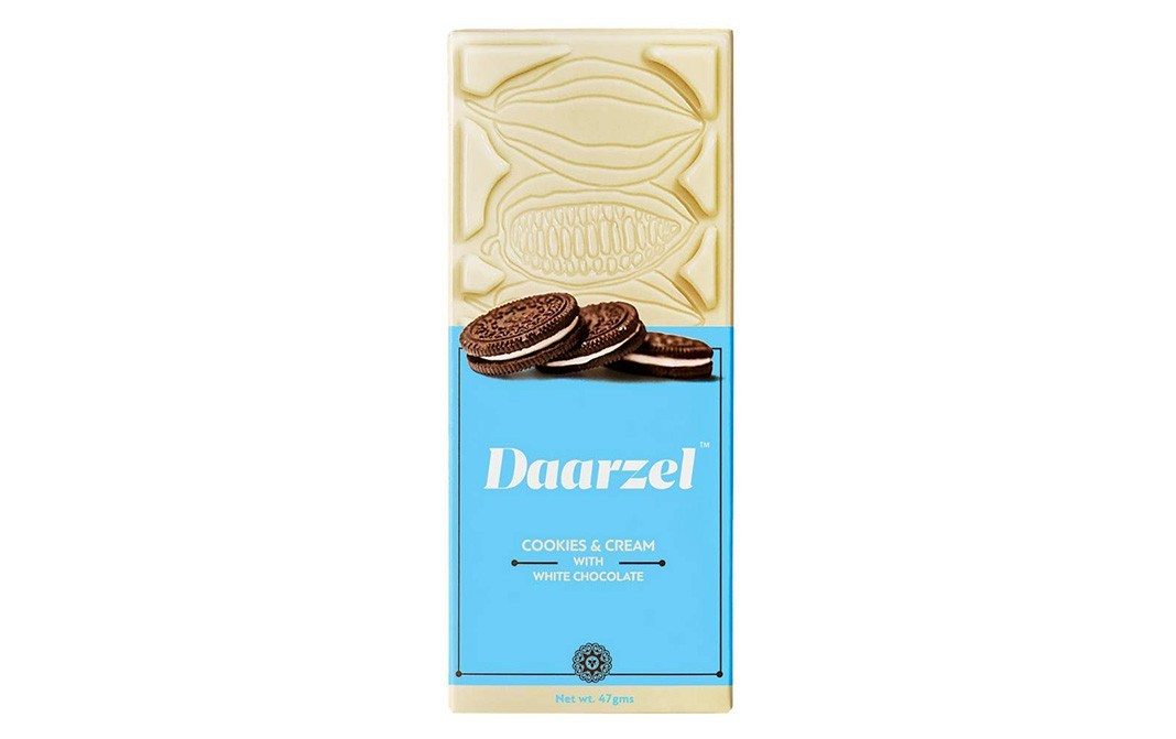Daarzel Cookies & Cream with White Chocolate   Box  50 grams